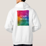 Back Print Customise Add Image Logo Text Men's Hoodie<br><div class="desc">Back Print Customise Add Image Logo Text Template White Colour Men's Basic Hooded Sweatshirt.</div>