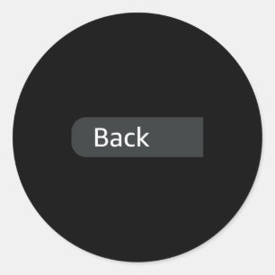 Back Print Only - Lipstick Kisses For Boyfriend Le Classic Round Sticker