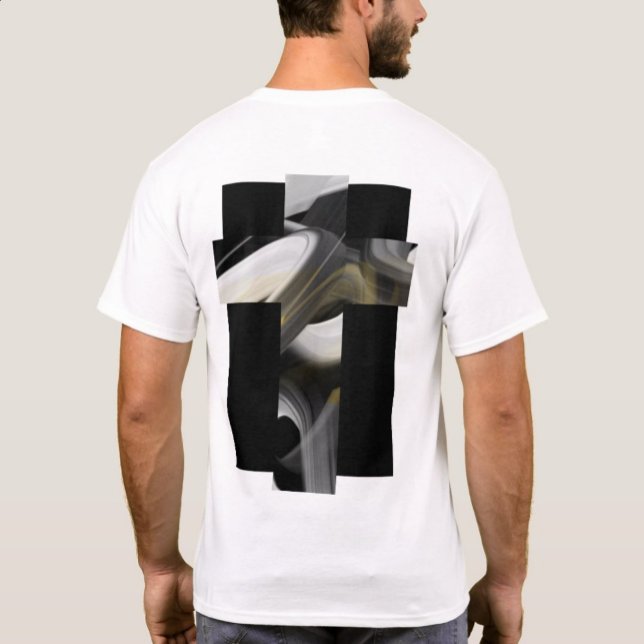 Back Print T-Shirt Trend Abstract Black White (Creator Uploaded)