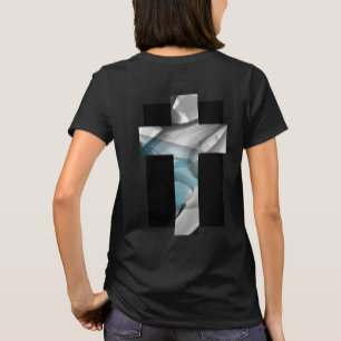 Back Print T-Shirt Trend Abstract Blue Ocean