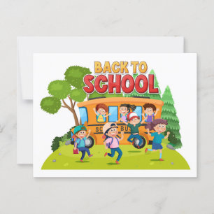 Back School Children Postcard