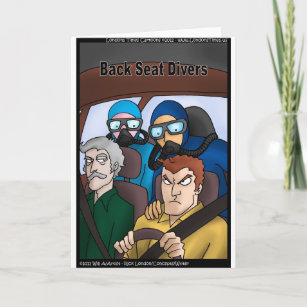 Back Seat Divers Funny Gifts Tees Cards Mugs Etc
