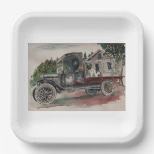 Back Seat Driver Paper Plate