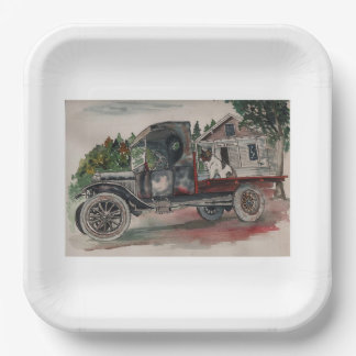 Back Seat Driver Paper Plate