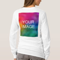 Back Side Design Template Womens Long Sleeve