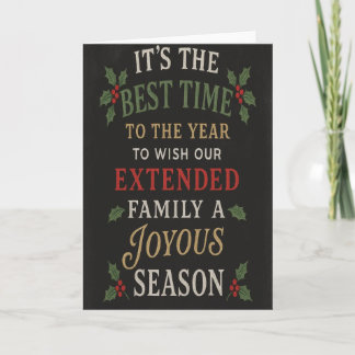 Back side of Christmas Greeting Card