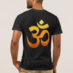 Back Side Om Mantra Gold Sun Meditation Yoga Men's T-Shirt