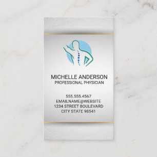 Back Spine Logo   Chiropractor   Massage Therapy Business Card