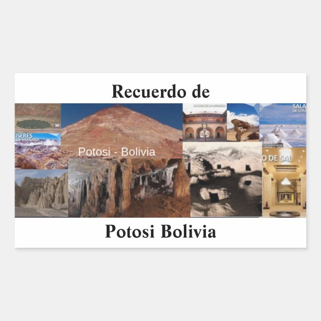 Back sticker from Potosi Bolivia (Front)