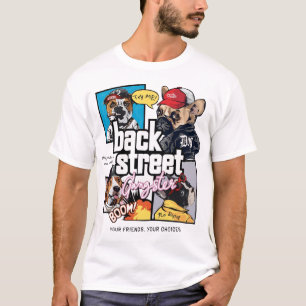Back Street Gangster Dogs – Cool Urban Streetwear T-Shirt