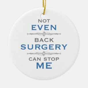 Back Surgery Humour Ceramic Tree Decoration