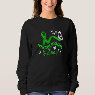 Back Surgery Recovery Scoliosis Awareness  7 Sweatshirt