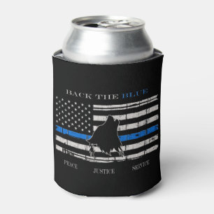 Back the Blue Can Cooler