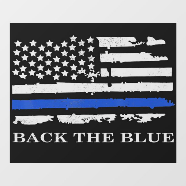 Back The Blue Car Decal (Sheet)