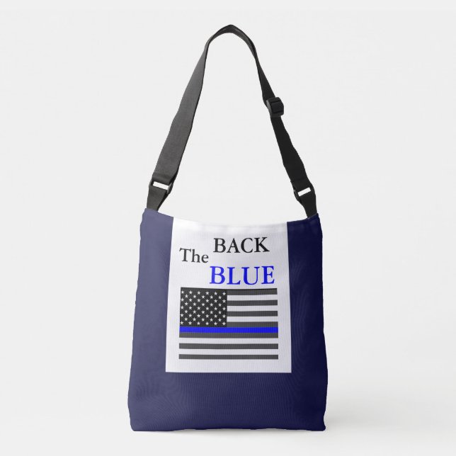 BACK THE BLUE CROSSBODY BAG (Front)