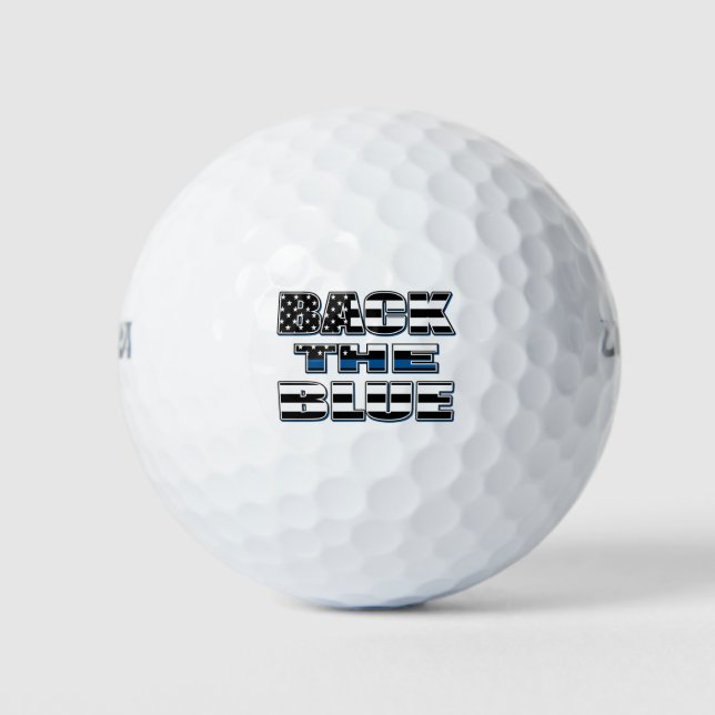 Back-The-Blue Golf Balls (Front)