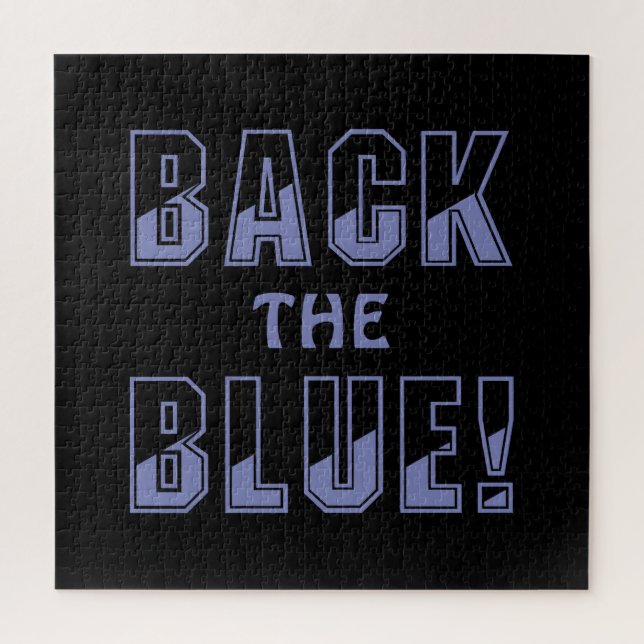 BACK THE BLUE JIGSAW PUZZLE (Vertical)