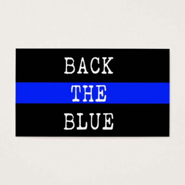 Back the Blue Promise Cards (Front)