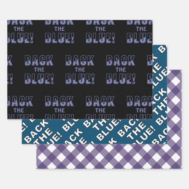 BACK THE BLUE SET WRAPPING PAPER SHEET (Set)
