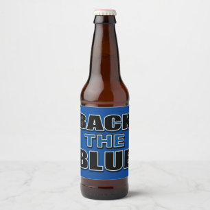 Back The Blue - Support the Police Beer Bottle Label
