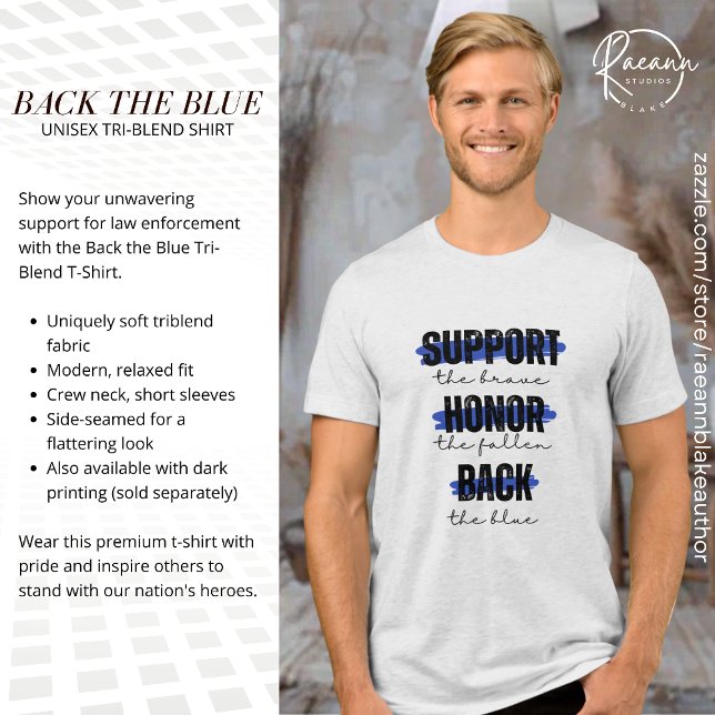 Back the Blue Tri-Blend Shirtr Tri-Blend Shirt (Creator Uploaded)