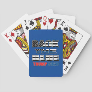 Back The Blue Trump 2020 Playing Cards