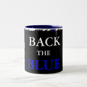 BACK THE BLUE Two-Tone COFFEE MUG