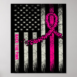 Back The nk Breast Cancer Awareness Flag Toddler Poster