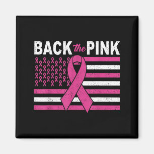Back The nk Breast Cancer Flag Awareness Magnet