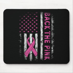 Back The Pink Breast Cancer Awareness Flag Toddler Mouse Pad