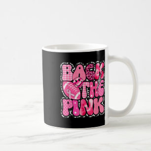 Back The Pink Breast Cancer Awareness Football Pin Coffee Mug