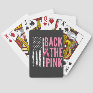 Back the Pink Breast Cancer Awareness Month  Playing Cards