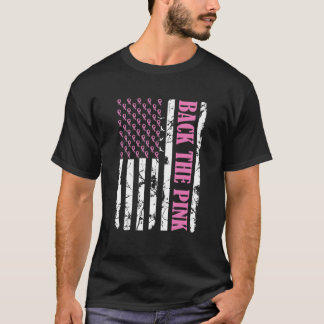 Back The Pink Breast Cancer Awareness Pigeon Flag T-Shirt