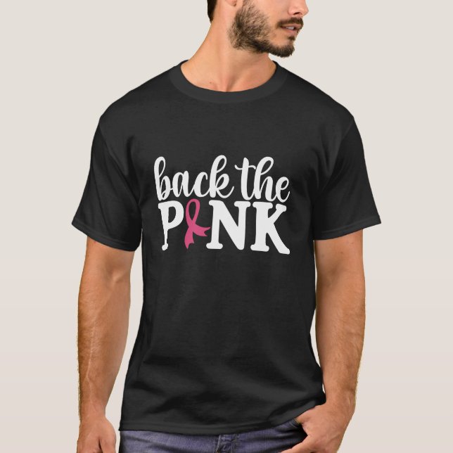 Back The Pink Family Match Breast Cancer Awareness T-Shirt (Front)