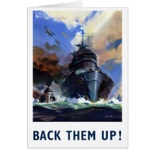 Back them up Vintage Military Poster