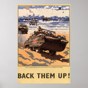Back Them Up - World War Two Poster Prints