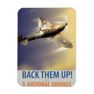 Back them up! WW2 poster Magnet