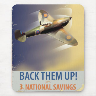 Back them up! WW2 poster Mouse Pad