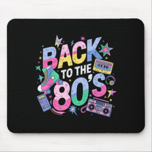 Back To 80s 1980s Vintage Eighties Retro Birthday Mouse Pad