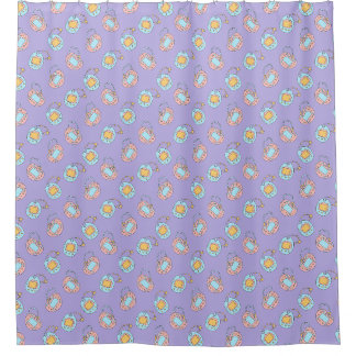 Back to 90s - Colourful Y2K Tamagotchi Toy Shower Curtain