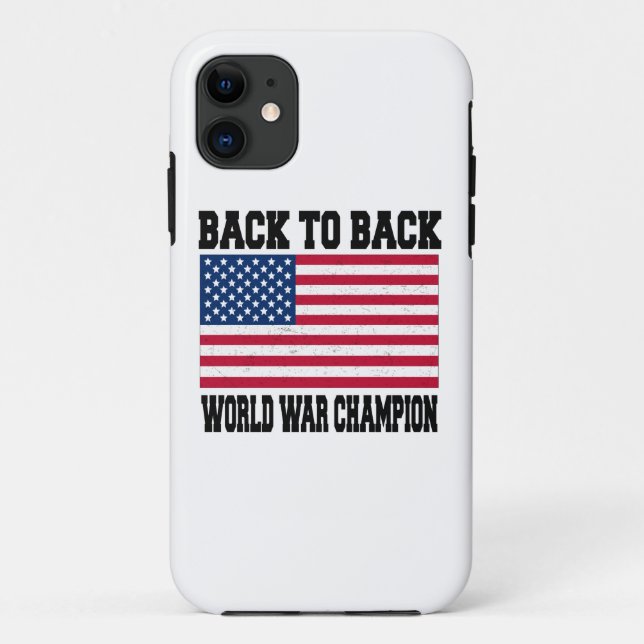 back to back world war champion Case-Mate iPhone case (Back)