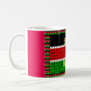Back to Basics: Kenya Flag-Themed  Weaving Culture Coffee Mug