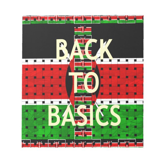 Back to Basics: Kenya Flag Themed Weaving Culture Notepad (Front)