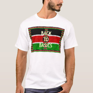 Back to Basics: Kenya Flag Themed Weaving Culture T-Shirt