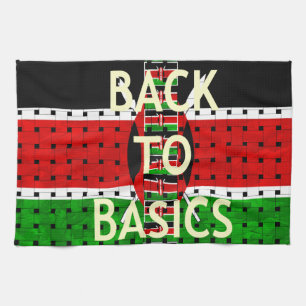 Back to Basics: Kenya Flag Themed Weaving Culture Tea Towel