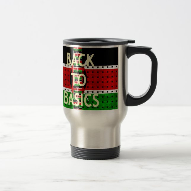 Back to Basics: Kenya Flag Themed Weaving Culture Travel Mug (Right)