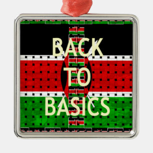 Back to Basics Metal Ornament