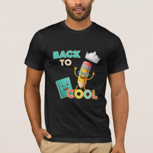 Back to Cool Funny Pencil and Notebook T-Shirt