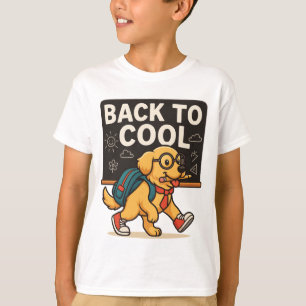 Back to Cool – Golden Retriever Student T-Shirt