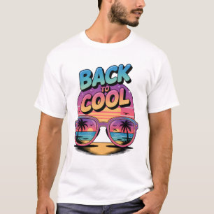 Back to Cool Retro Sunset Design - 80s Inspiron T-Shirt